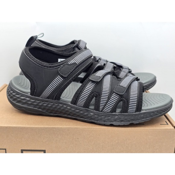 Propet TravelActiv Adventure Women's Sandal – Black & Gray - Size 11 - Picture 7 of 11